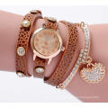 Yxl-810 Fashion Lady Watch Christmas Gift Watch with Rectangle Stones on The Bezel Fashion Watch